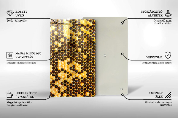 Placă protecție plita Fagure de miere