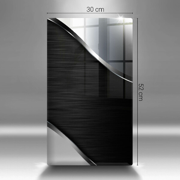 Placă din sticla protectie perete Abstracția metalului