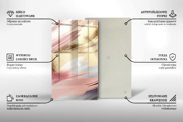 Placă protecție plita Pete pastelate