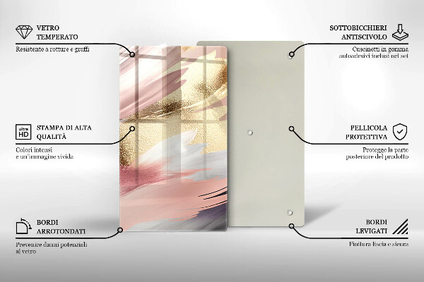 Placă protecție plita Pete pastelate