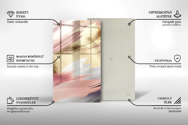 Placă protecție plita Pete pastelate