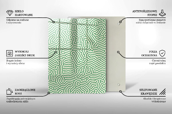 Placă din sticla protectie perete Linii abstracte