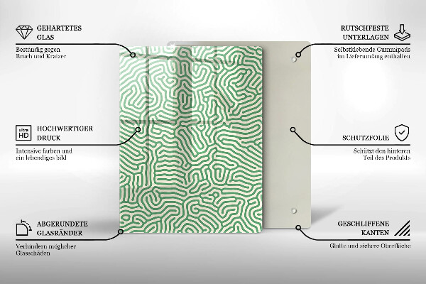Placă din sticla protectie perete Linii abstracte