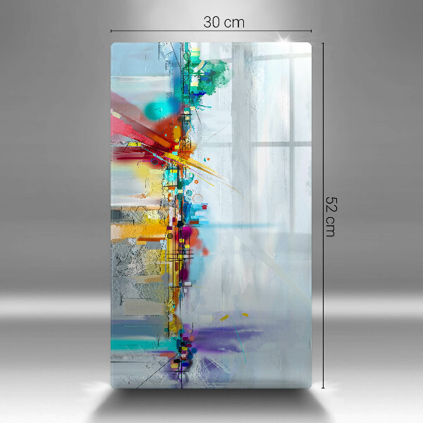 Placă din sticla protectie perete Abstracție pictată