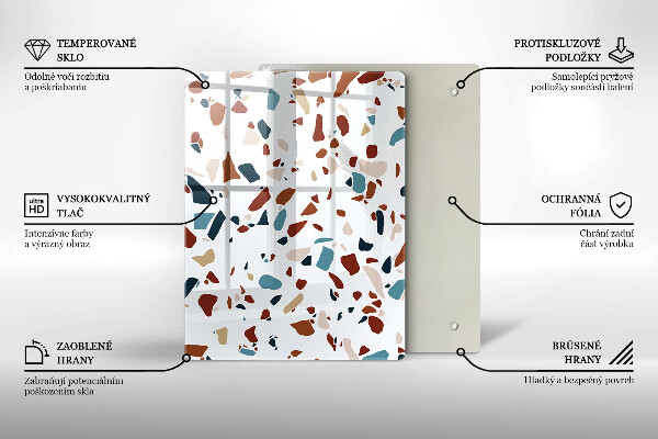 Placă din sticla protectie perete Piatra decorativa