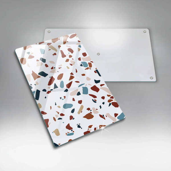 Placă din sticla protectie perete Piatra decorativa