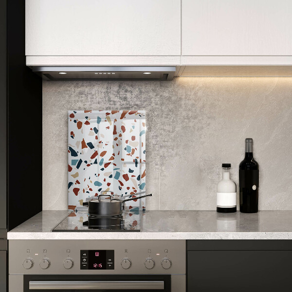 Placă din sticla protectie perete Piatra decorativa