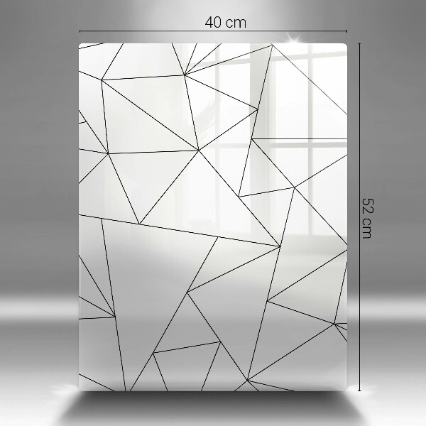 Placă protecție plita Triunghiuri albe