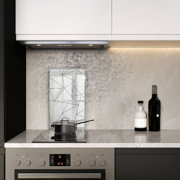 Placă protecție plita Triunghiuri albe