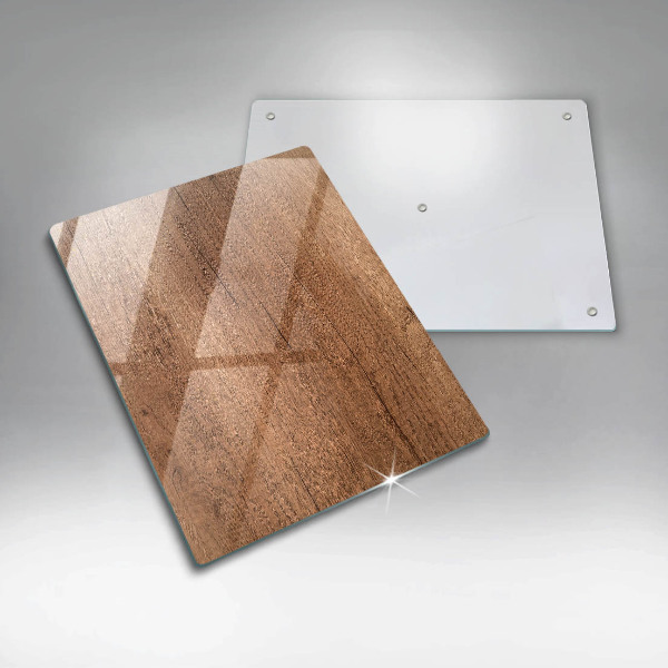 Placă din sticla protectie perete Textura lemnului