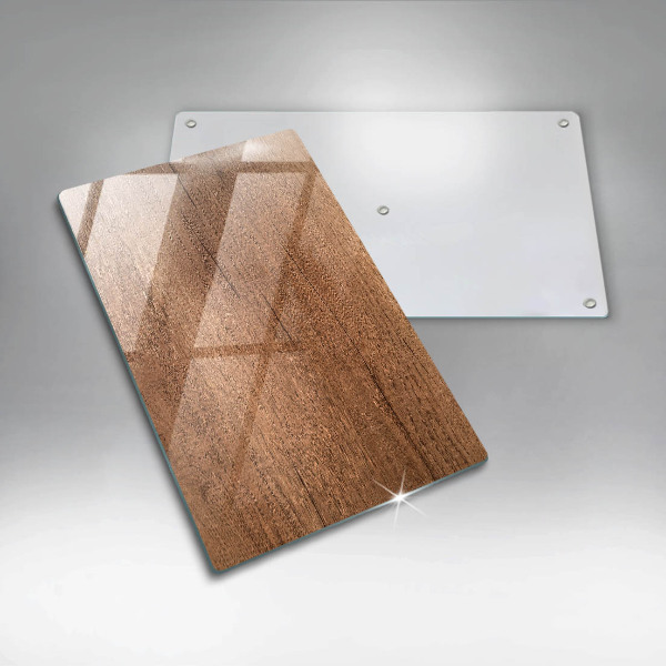 Placă din sticla protectie perete Textura lemnului