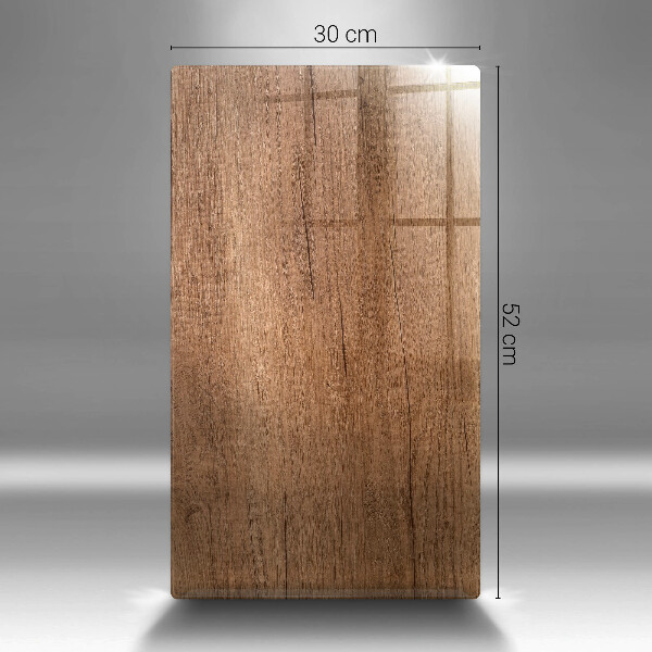 Placă din sticla protectie perete Textura lemnului