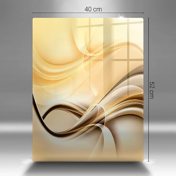 Placă din sticla protectie perete Abstracția fumului