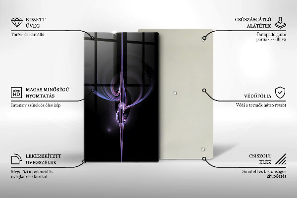 Placă din sticla protectie perete Abstracția modernă