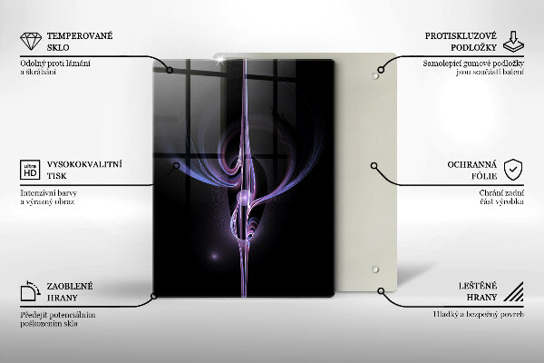 Placă din sticla protectie perete Abstracția modernă