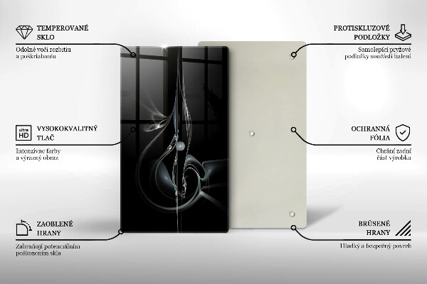 Placă din sticla protectie perete Abstracția modernă