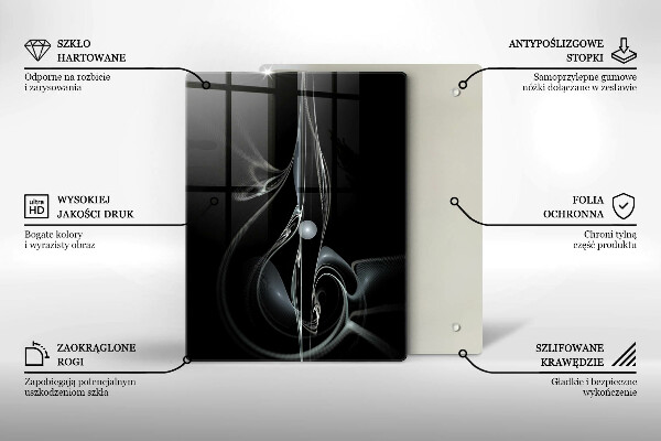 Placă din sticla protectie perete Abstracția modernă