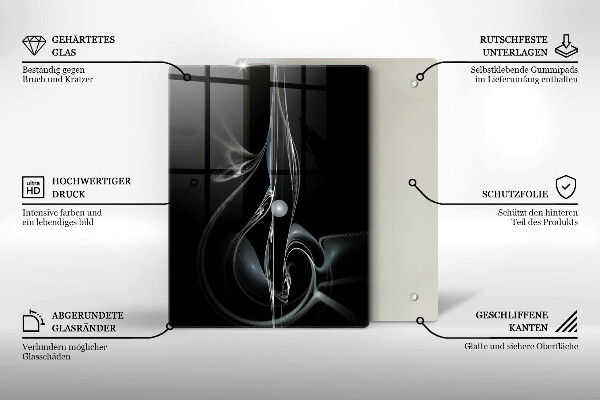 Placă din sticla protectie perete Abstracția modernă