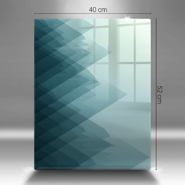 Placă din sticla protectie perete Munți abstracti