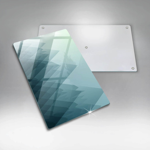 Placă din sticla protectie perete Munți abstracti