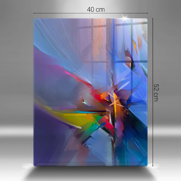 Placă din sticla protectie perete Abstracție pictată