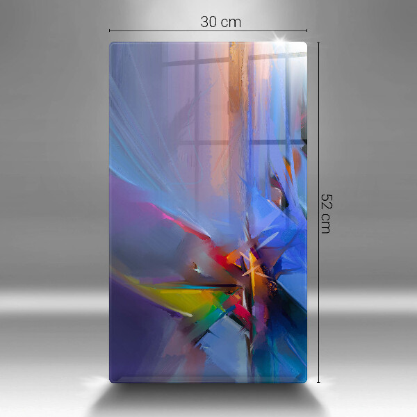 Placă din sticla protectie perete Abstracție pictată