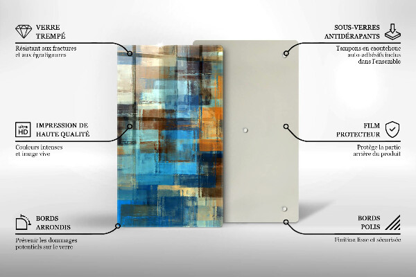 Placă din sticla protectie perete Fundal pictat