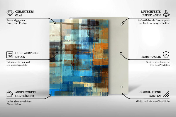 Placă din sticla protectie perete Fundal pictat