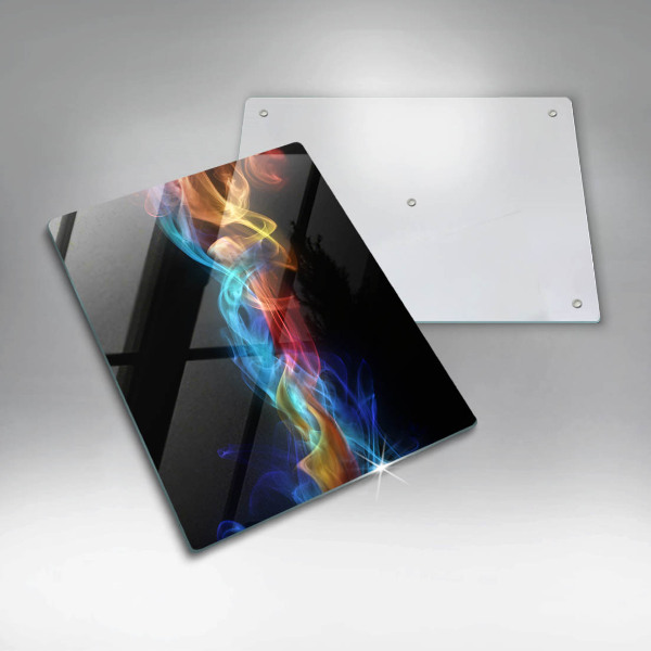 Placă din sticla protectie perete Fum colorat