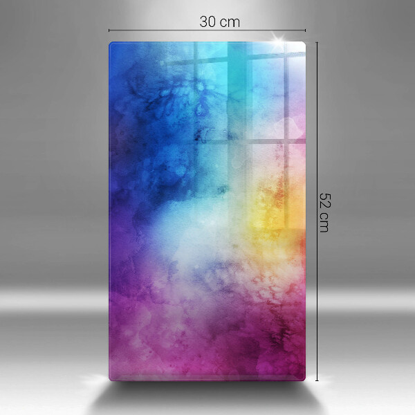 Placă din sticla protectie perete Stropi de acuarelă curcubeu