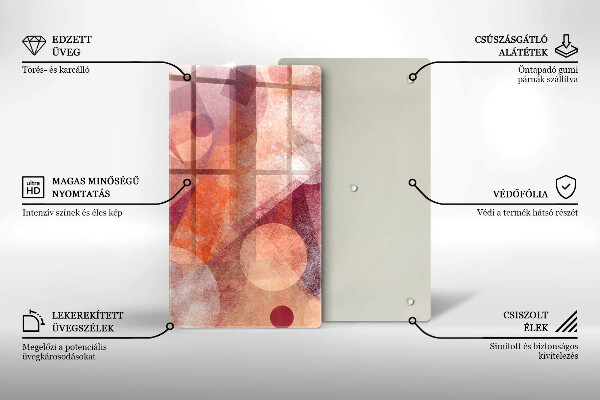 Placă din sticla protectie perete Artă abstractă