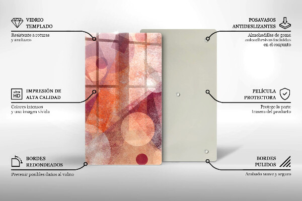 Placă din sticla protectie perete Artă abstractă