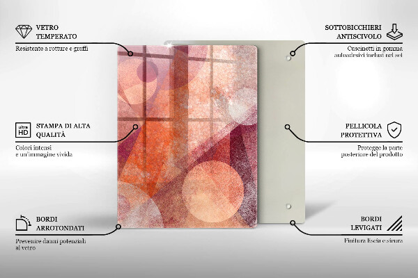 Placă din sticla protectie perete Artă abstractă