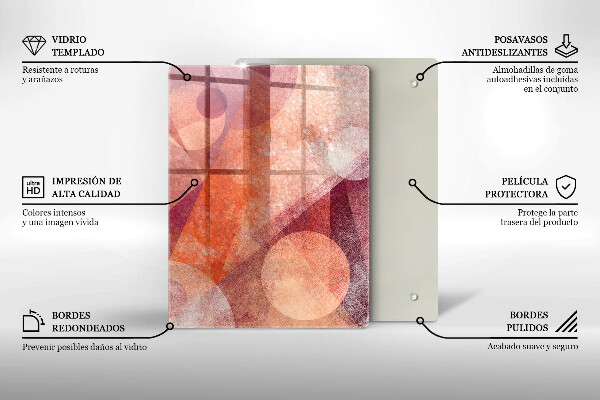 Placă din sticla protectie perete Artă abstractă