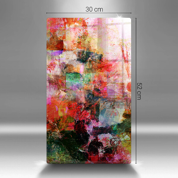 Placă din sticla protectie perete Abstracția vopselei