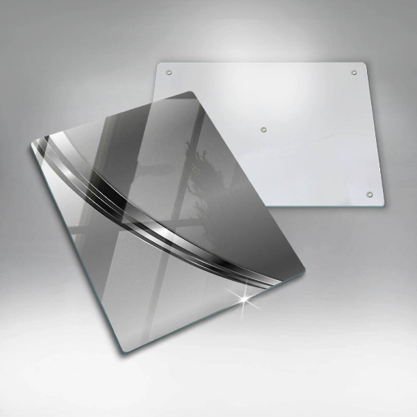 Placă din sticla protectie perete Abstracția metalului