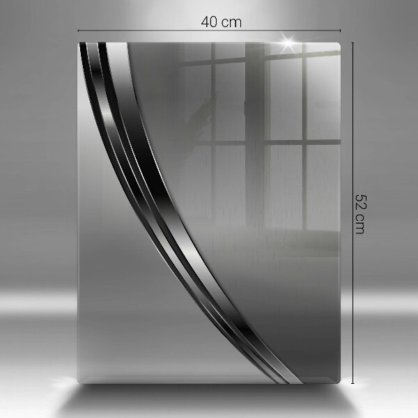 Placă din sticla protectie perete Abstracția metalului