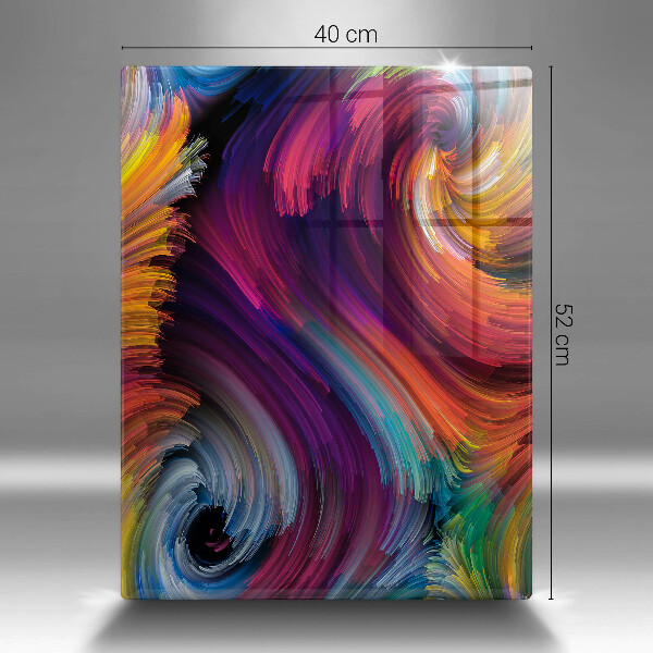 Placă din sticla protectie perete Evidențieri colorate