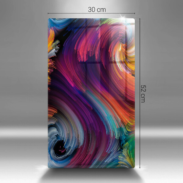 Placă din sticla protectie perete Evidențieri colorate