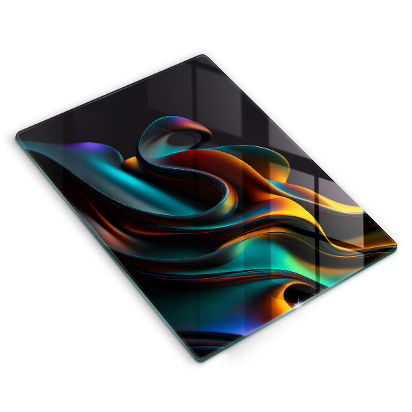 Placă din sticla protectie perete Abstracție colorată