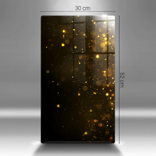 Placă din sticla protectie perete Sclipici auriu
