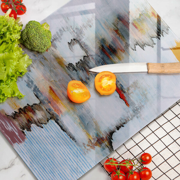 Placă din sticla protectie perete Vopsele de abstractie