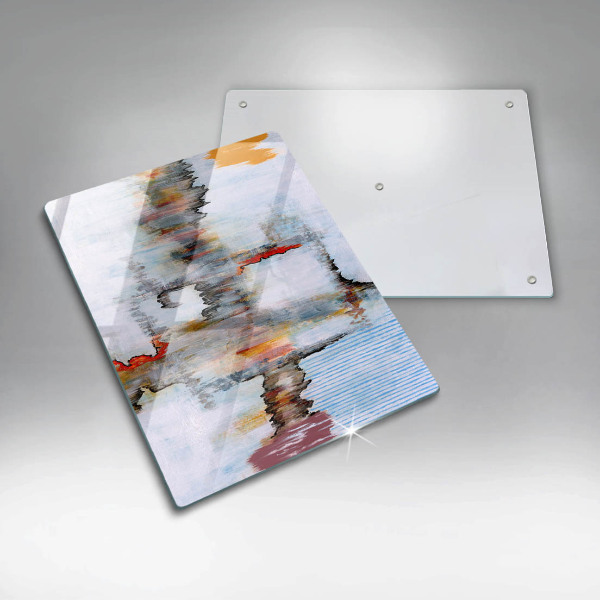 Placă din sticla protectie perete Vopsele de abstractie