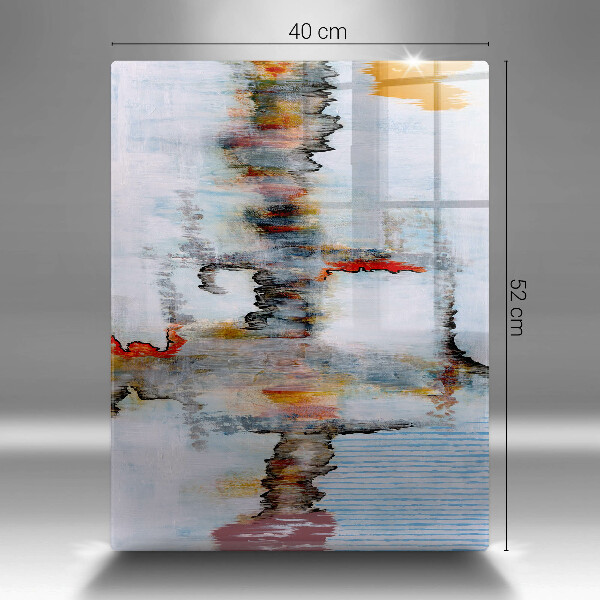 Placă din sticla protectie perete Vopsele de abstractie