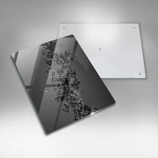 Placă din sticla protectie perete Forme 3d abstracte