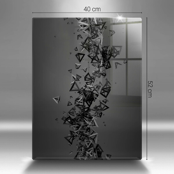 Placă din sticla protectie perete Forme 3d abstracte