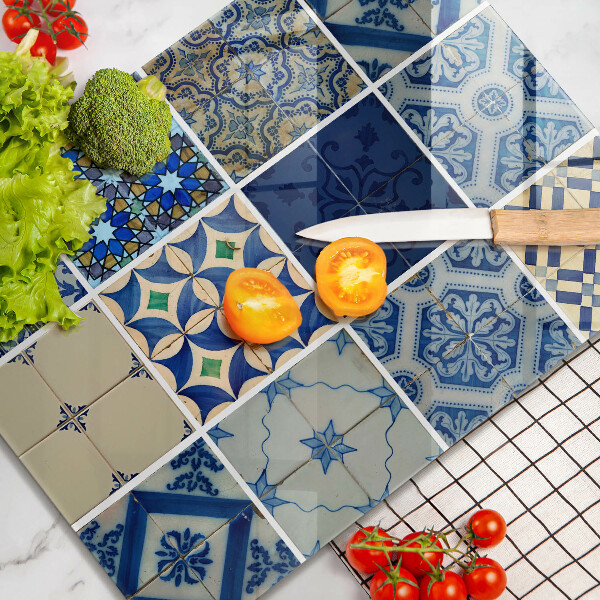 Placă din sticla protectie perete Gresie decorativa placi