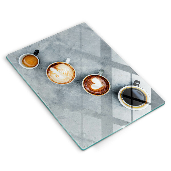 Placă protecție plita Bucătărie - căni de cafea