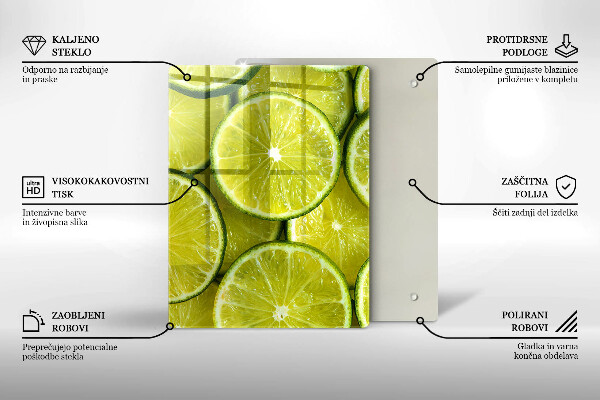 Placă protecție plita Felii de lime