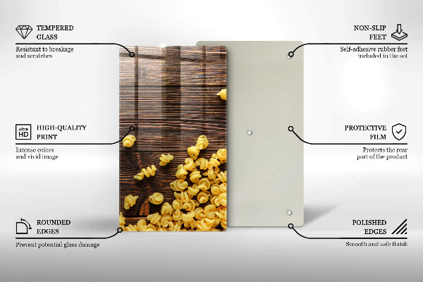 Placă protecție plita Paste pe masă